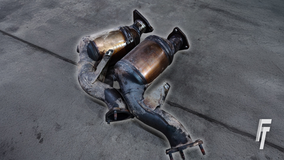 Старые катализаторы на Audi A7 (4G)