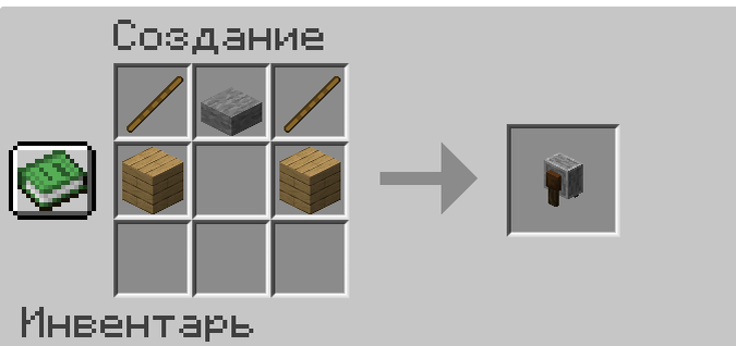 Крафт точила в Майнкрафте
