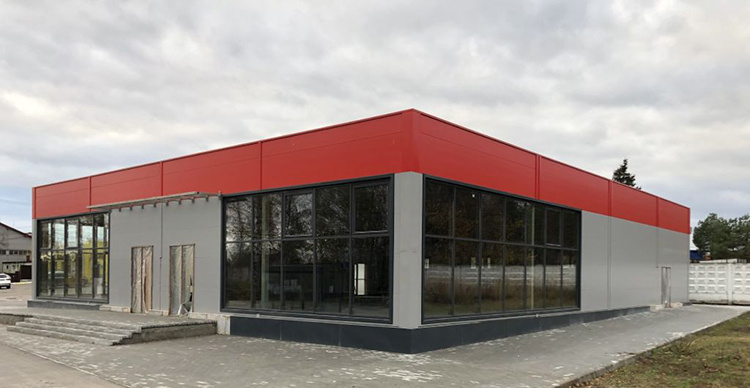 Магазин из сэндвич панелей