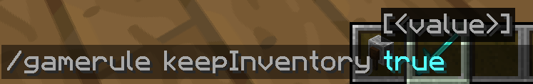 Команда на сохранение инвентаря в Майнкрафт