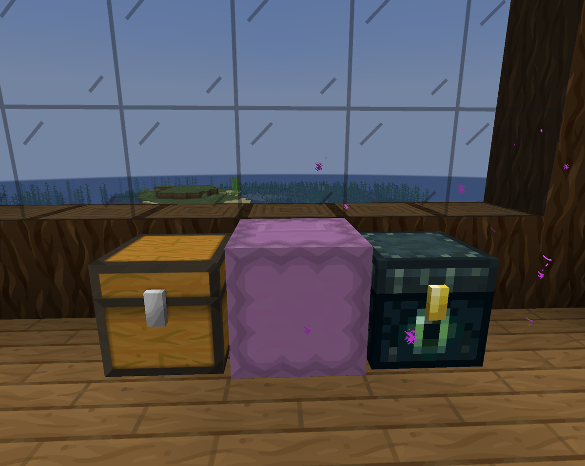 Сундук и шалкер и эндер сундук для сохранения инвентаря в Майнкрафт