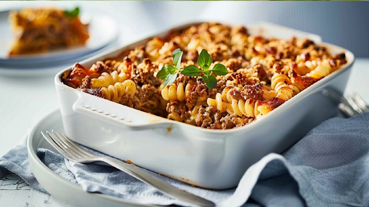 Запеканка с макаронами 