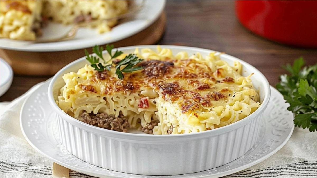 Запеканка с макаронами 