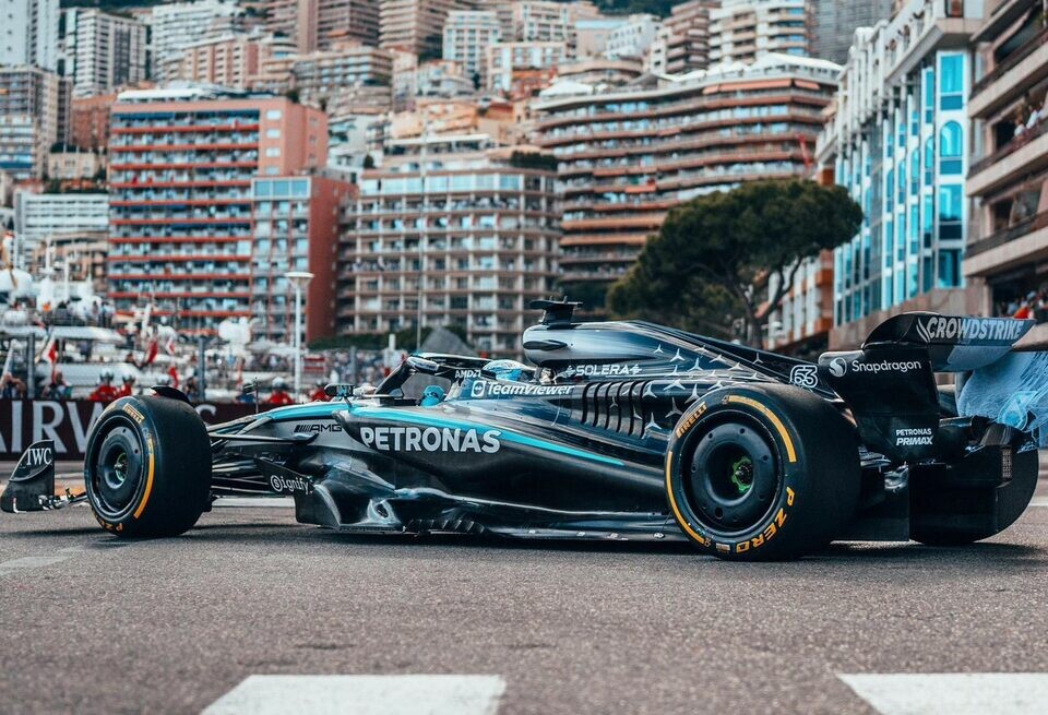    Джордж Рассел: Скучная гонка в Монако? У меня есть замечательное предложениеLAT Images / Mercedes