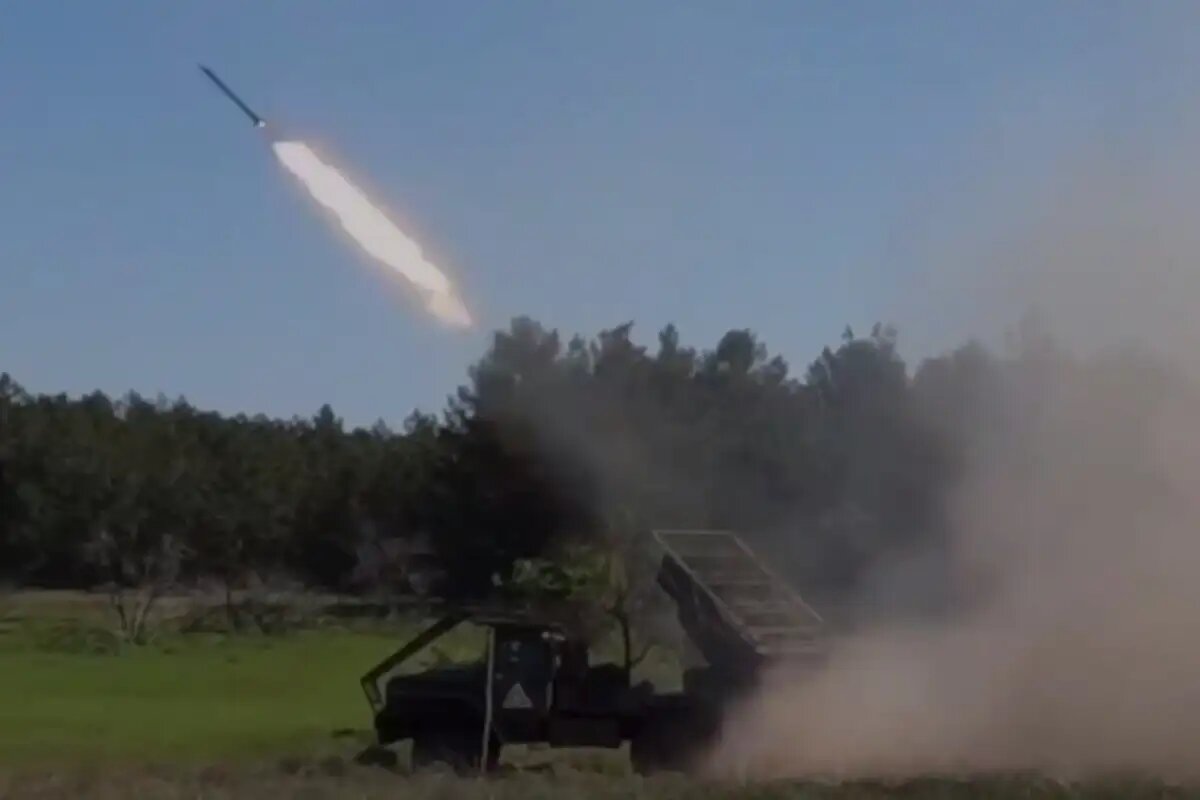    Боевая работа расчета РСЗО "Град" в зоне СВО.© Минобороны РФ