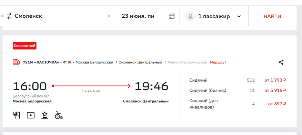 Все фото - скрины из сайта РЖД