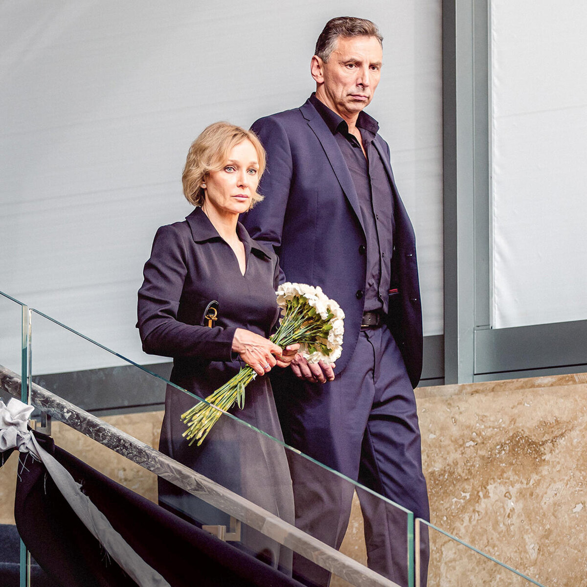    С Максимом Литовченко в сериале «Мой брат — клон». 2025 г. Пресс-служба СТС