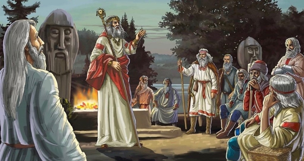 Волхвы на капище.