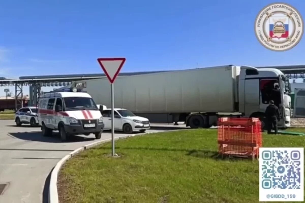    Водитель КамАЗа в Прикамье устроил ДТП из-за плохого самочувствия