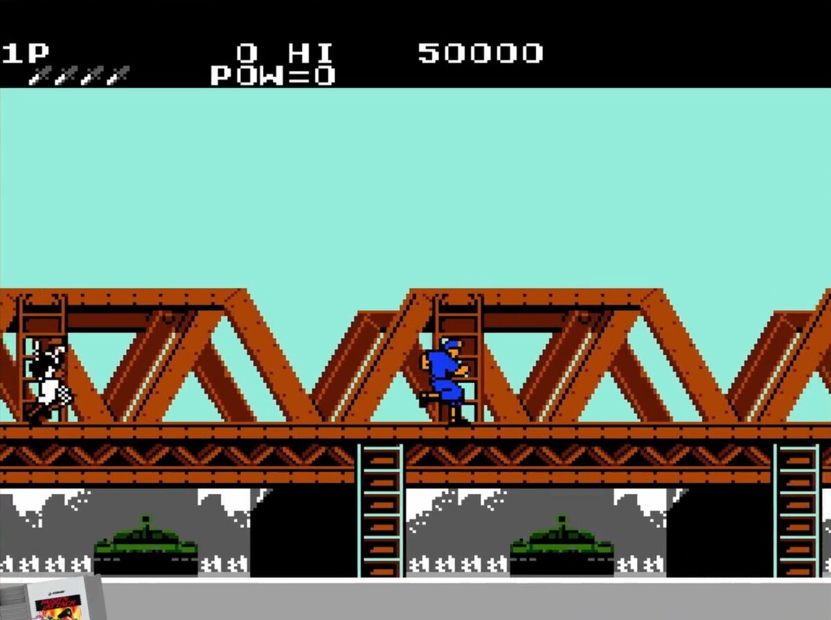 Rush'n Attack на Денди Первый уровень