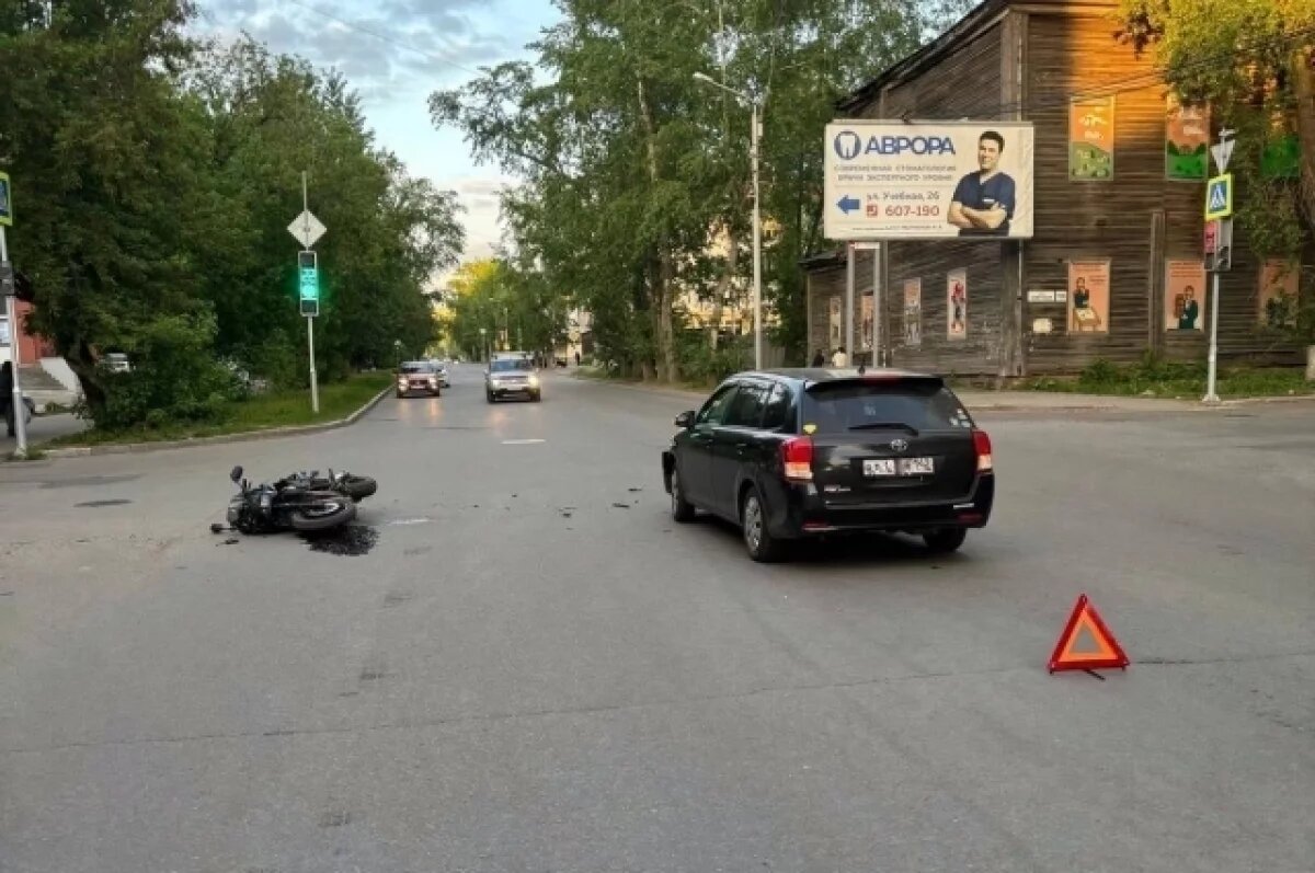    Мотоциклист пострадал при столкновении с иномаркой в Томске