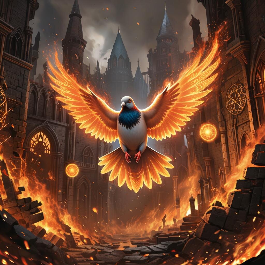 В большом городе жил благородный голубь по имени Гордей. Он отличался чувством долга и ответственностью, часто выручая людей и животных в затруднительных ситуациях.

Однажды Гордей заметил дым, исходящий из высотного жилого комплекса. Пожар стремительно распространялся, грозя уничтожить здание и привести к гибели жильцов.

Гордей быстро оценил ситуацию и поднял тревогу, подавая сигналы другим голубям. Образовалась целая группа добровольцев, которая сообщила пожарным службам о происшествии.

Пока пожарные тушили огонь, Гордей успел предупредить многих жильцов, предотвращая трагедию. После пожара его признали героем, наградив медалью за спасение жизней.

С тех пор Гордей стал образцом для подражания, мотивируя других птиц заботиться о безопасности и ответственности. 🦚✨