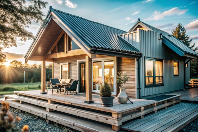    Создайте гармоничный загородный дом: секреты уютного проживания в лесу с природной интеграцией и функциональностью