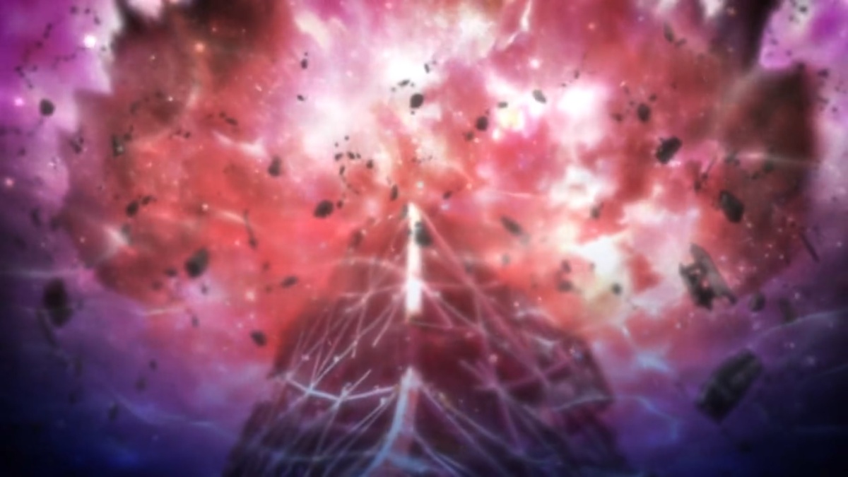 А за странной девочкой он замечает ту самую аномалию, которая образовалась посередине телебашни после взрыва.