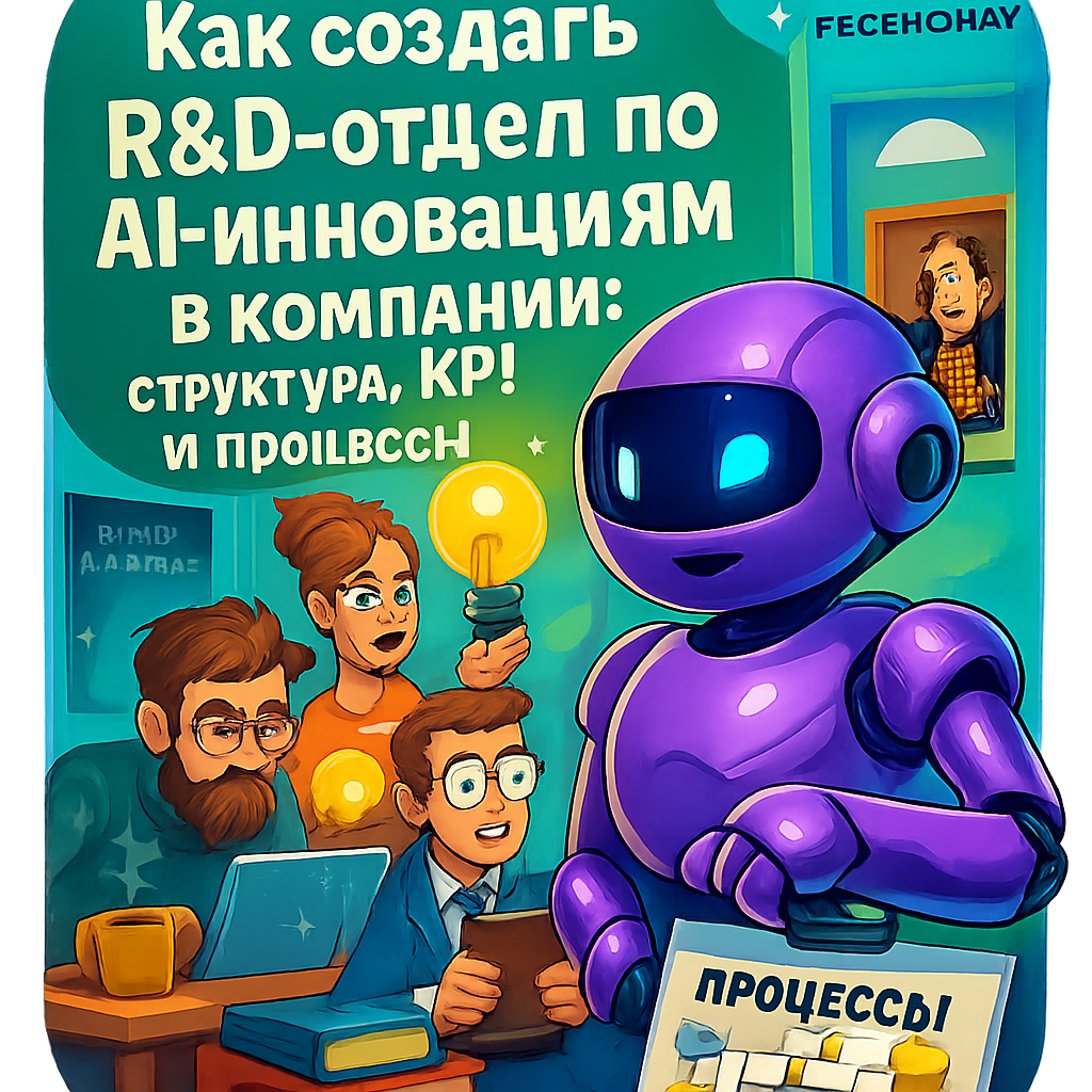    Как создать R&D-отдел для AI-инноваций: структура, KPI и лучшие практики Дмитрий Попов | Comandos.ai