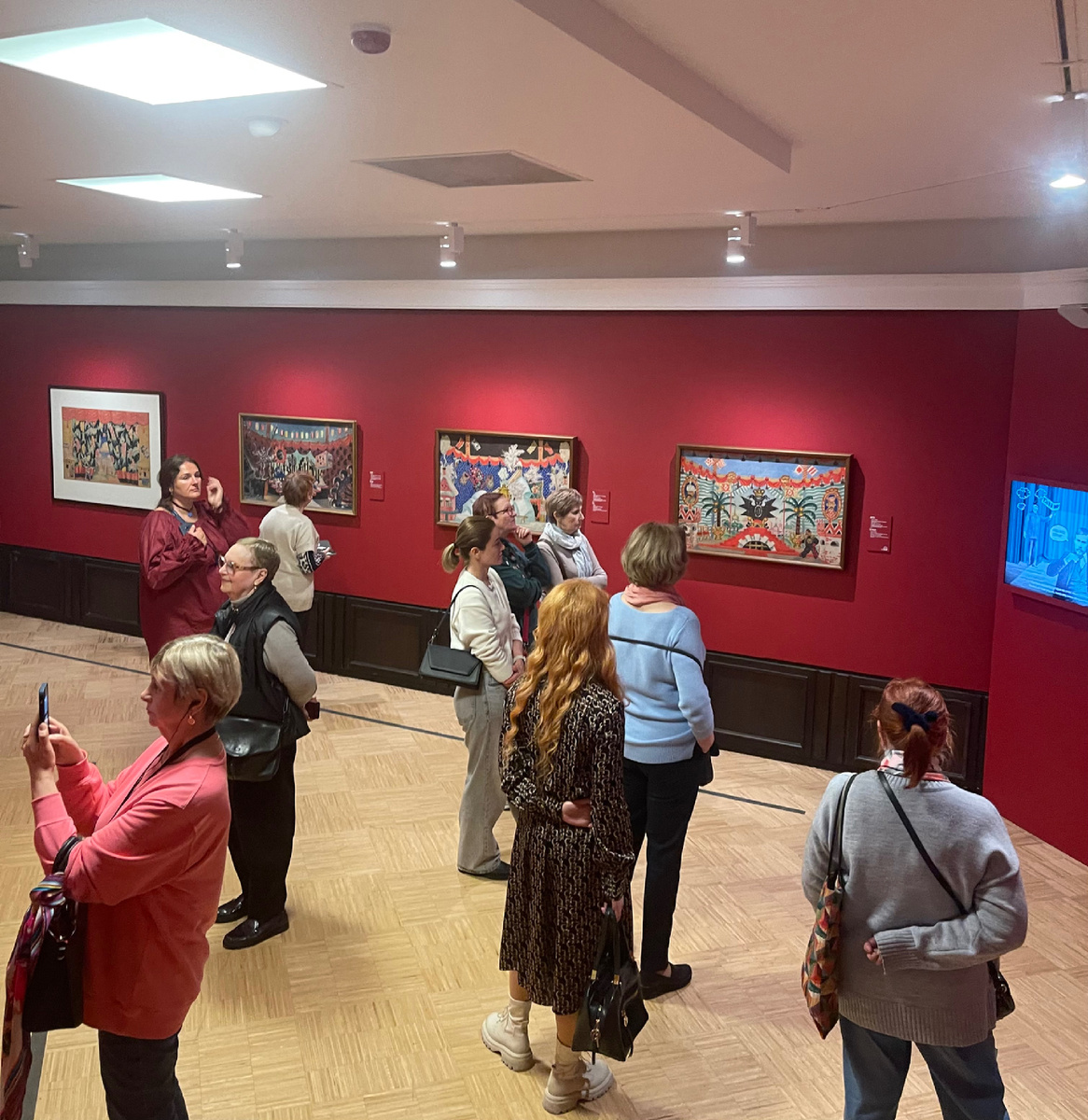 На выставке кустодиевских картин 