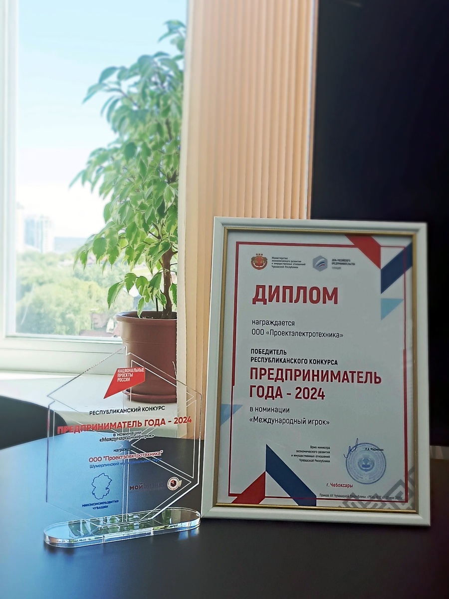 Диплом победителя республиканского конкурса Предприниматель года-2024