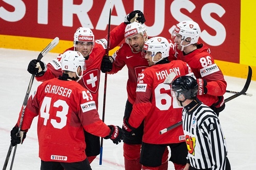 Фрагмент из матча Швейцария - Дания на ЧМ 2025