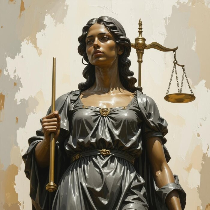  Фемида / изображение сгенерировано нейросетью flyvi.io