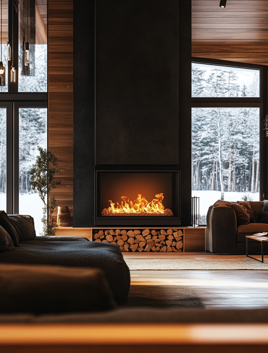    Уютный дом с дровяным камином ARDENFIRE Призма 700 П: как выбрать, установить и насладиться теплом живого огня Kamin