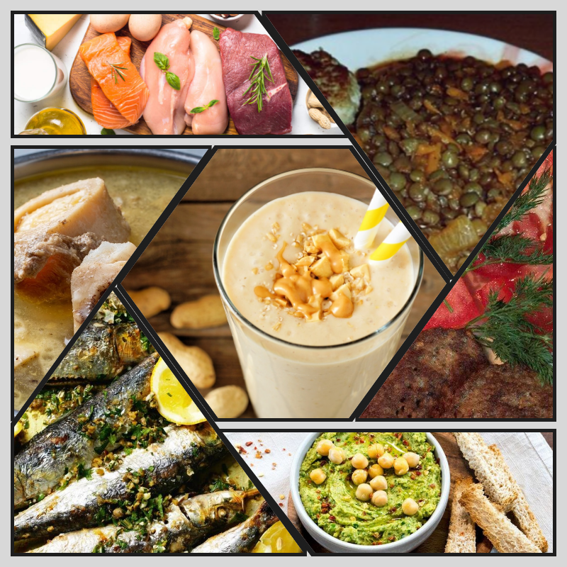 Коллаж из всех блюд недели