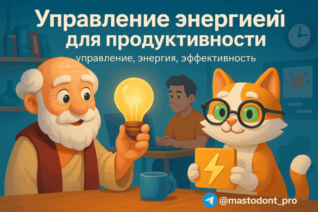    Как кот учёный и философ научатся управлять временем и энергией: 10 шокирующих методов, которые изменят вашу продуктивность навсегда Andrey M.