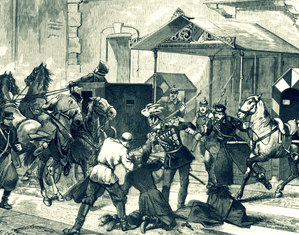 ПОкушение на императора Александра II. Изображение взято с Яндекс картинок.