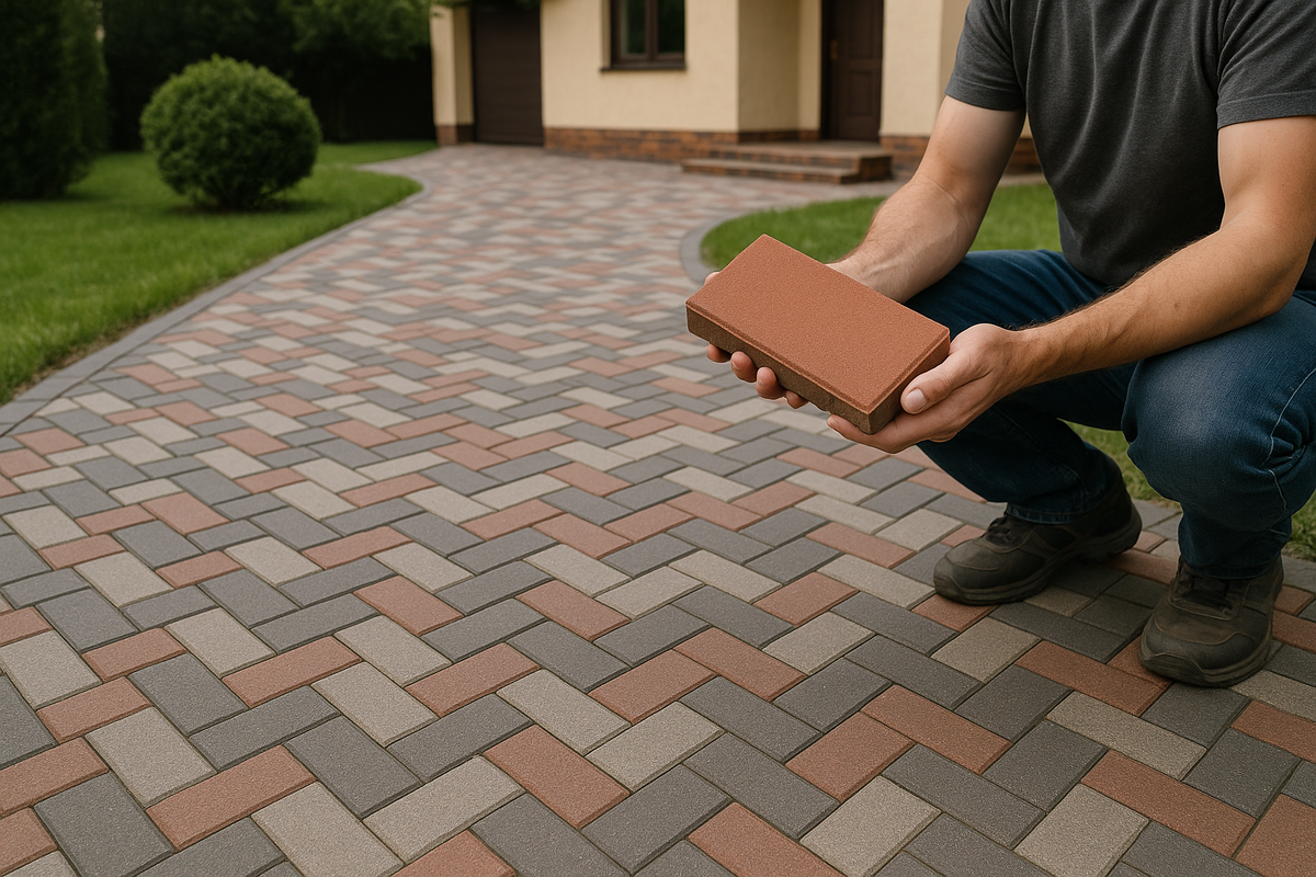 Прессованная или литая брусчатка