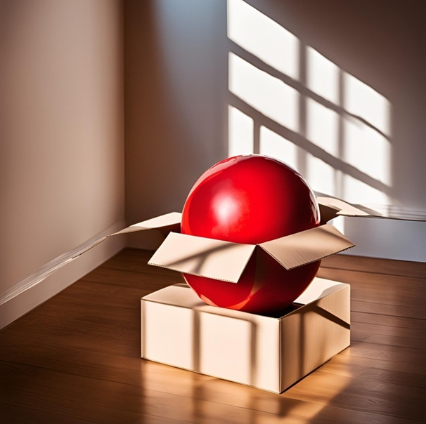 ИИ пытается нарисовать "мяч на коробке" - отличное отражение текущей ситуации с учебниками.