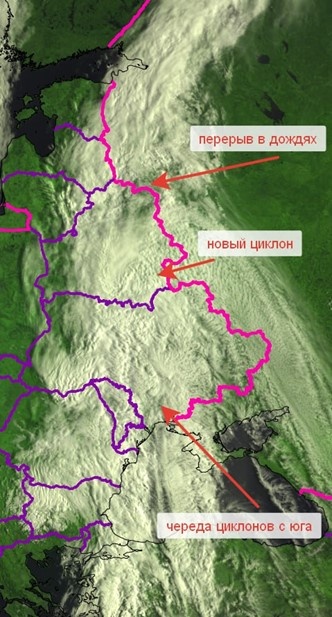    Серия циклонов в последнюю неделю мая 2025 года в Петербурге Автор фото: t.me/kammeteo