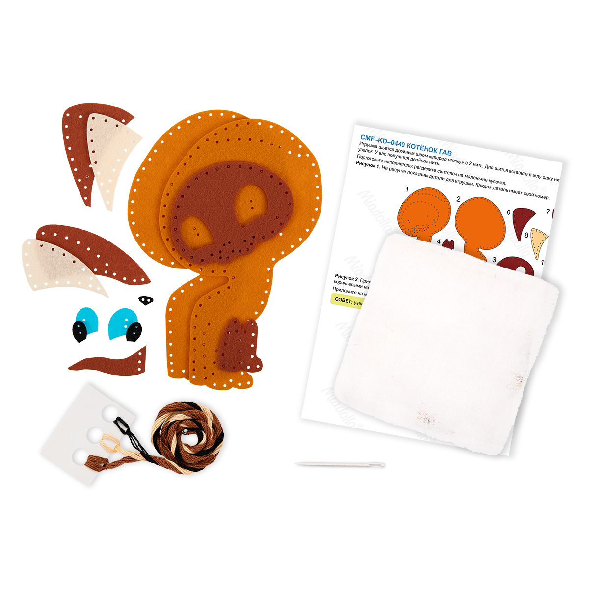 В наборы входят все нужные материалы, так что вам ничего не нужно докупать