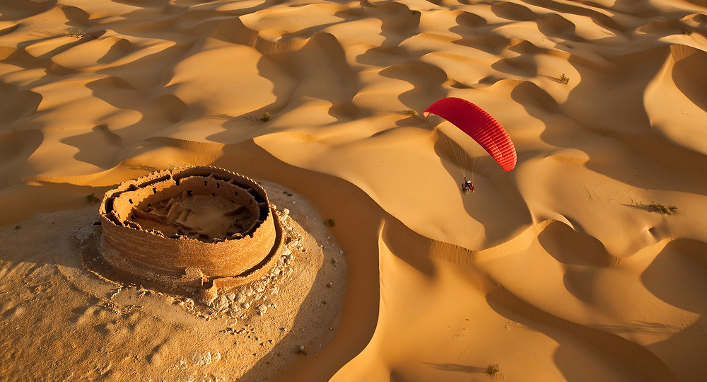 Крепость Ксар Драа в песках Сахары. Возможно, остаток древней цивилизации в прежнем климате Африки