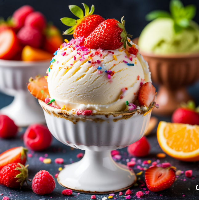 Безлактозное мороженое без сахара и мороженицы