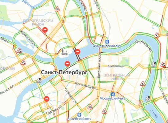    Фото: скриншот сервиса Яндекс. Пробки