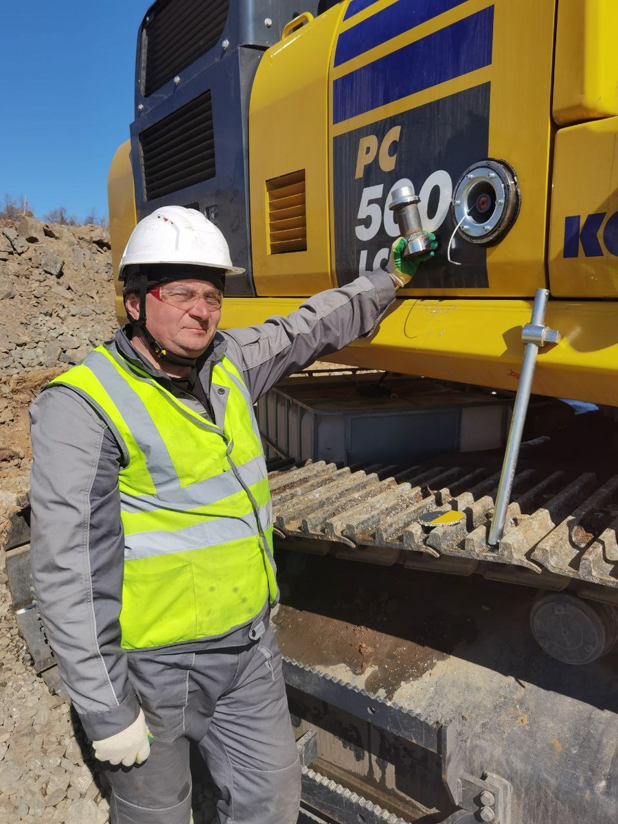 Республика Бурятия. Установка дополнительного оборудования на Komatsu РС 500