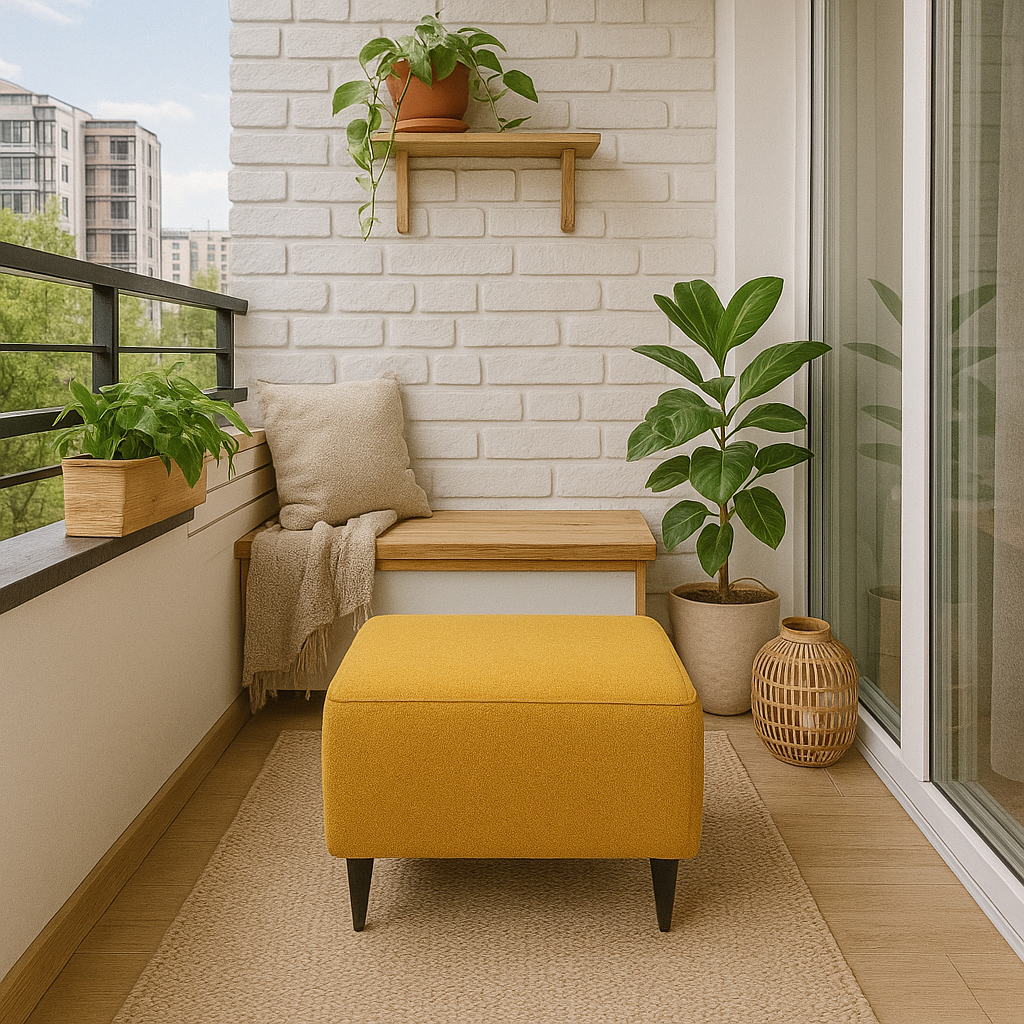 Пуф Kirkas Twist желтый 10