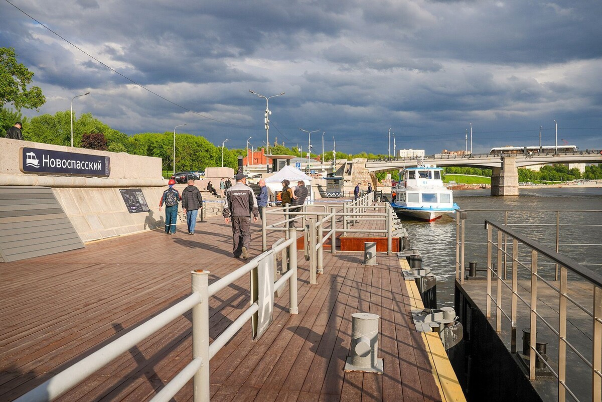    Новоспасский причал на Краснохолмской набережной обновлён