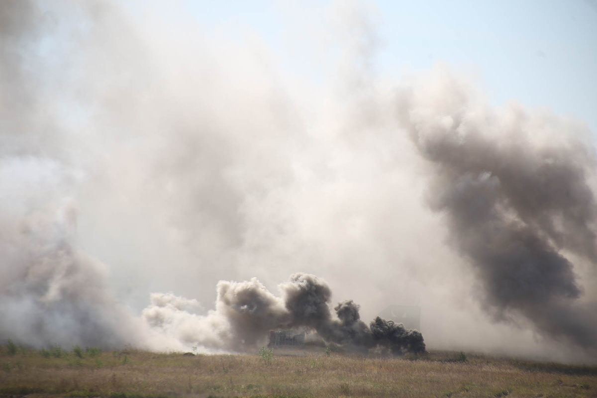 Это произошло из-за авиационного удара.  Фото: Фото: ФедералПресс / Ольга Юшкова