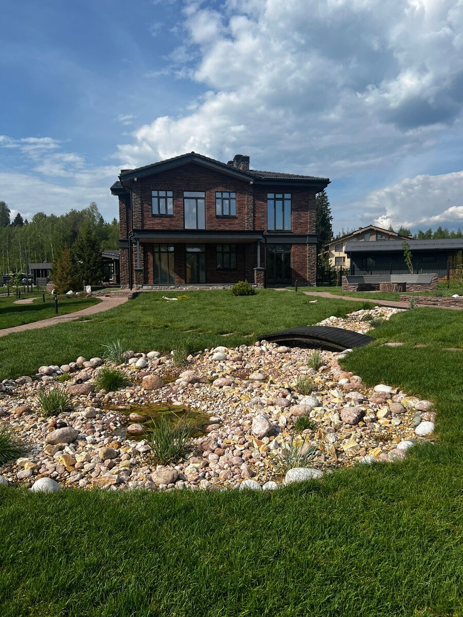 Озеленения в коттеджном посёлке Аркадия (г.о. Истра, МО)