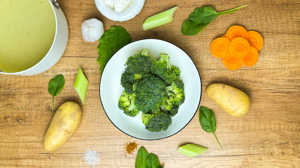 У меня еще завалялся шпинат - тоже добавим его