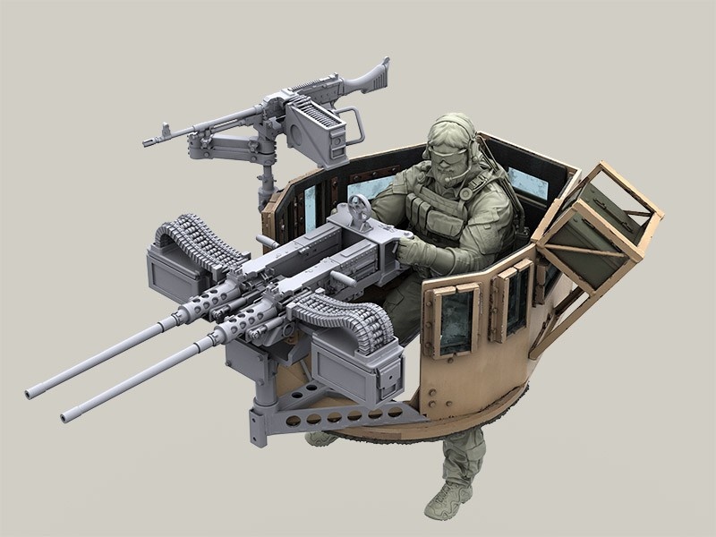 Пример возможного размера под погон №2 LRE35292 Шестиугольная бронированная башня. Источник: arma-models.ru.