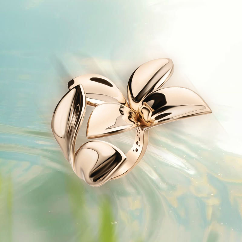 Кольцо Pasquale Bruni Giardini Segreti из розового золота