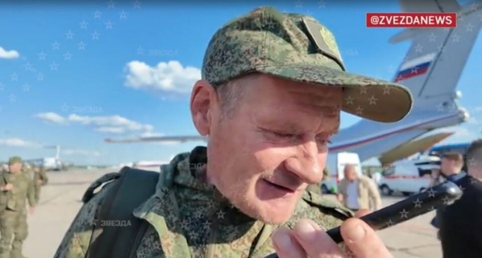    Освобожденный военный. Источник: кадр из видео ТРК "Звезда"