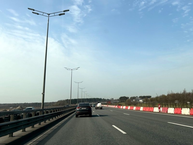     Реконструкция на северном участке КАД Петербурга «перешагнула» экватор