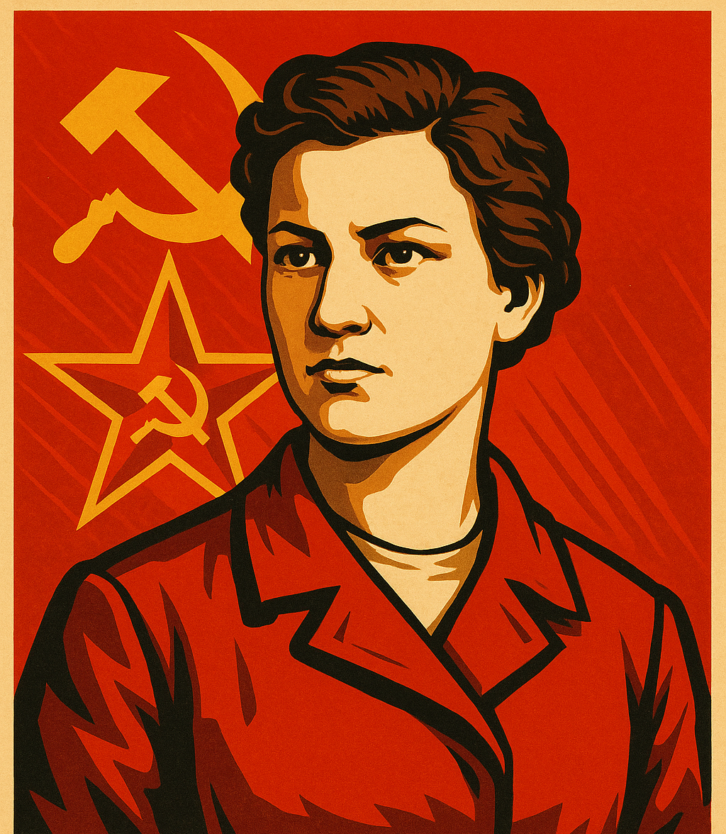 Изображение Зои Космодемьянской созданное с использованием ИИ.