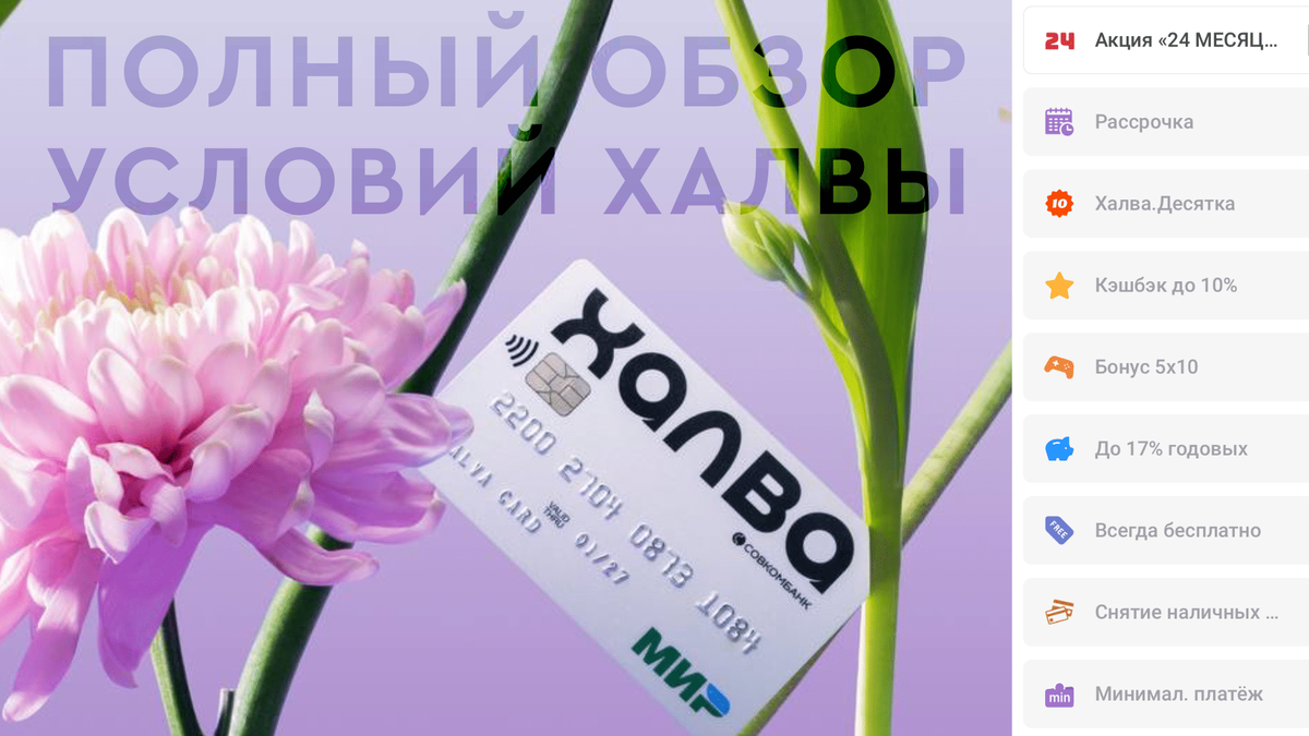 ВСЁ О КАРТЕ ХАЛВА