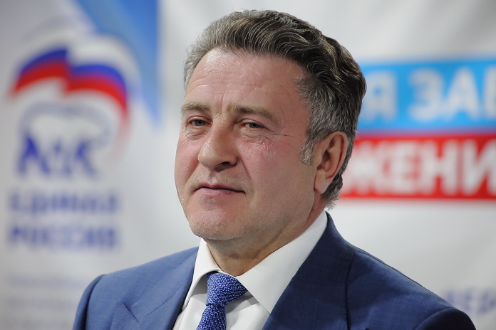    Глава предвыборного штаба единороссов в Новосибирской области, спикер ЗС Андрей Шимкив. Фото Михаила Перикова из архива «Континента Сибирь»