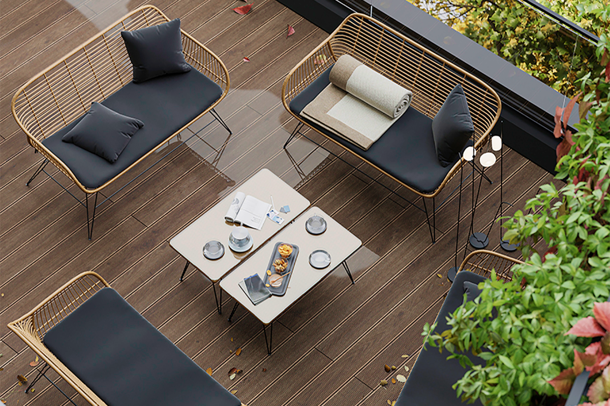 Практичная, износостойкая и стильная мебель на террасе или веранде обеспечит комфорт для ваших гостей. 