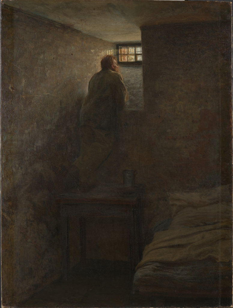 "Заключённый" (1878), Николай Ярошенко. Третьяковская галерея, Москва. 