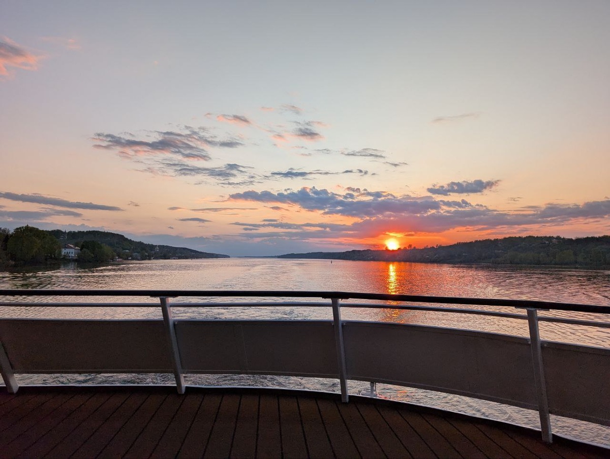 Закат с палубы